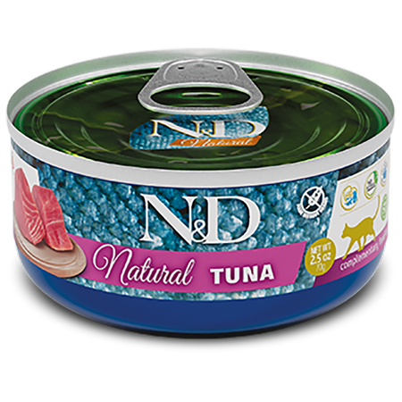 N&D CAT NATURAL TUNA 70gr. Mokra karma dla kota Tuńczyk 70gr. puszka