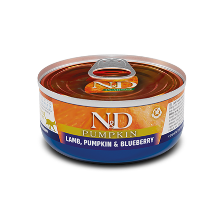 N&D Cat Lamb & Pumpkin & Blueberry 70g Mokra Karma Dla Kota Jagnięcina Dynia I Borówka