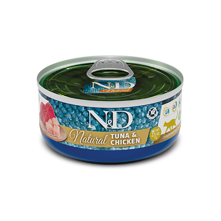 N&D Cat Natural Tuna & Chicken 70g Mokra Karma Dla Kota Tuńczyk Kurczak