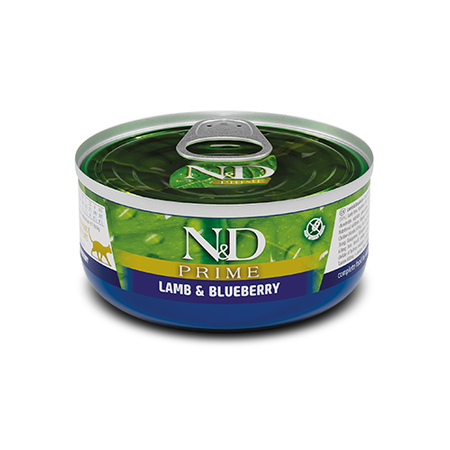 N&D Cat Prime Lamb & Blueberry 70g Mokra Karma Dla Kota Jagnięcina I Borówka