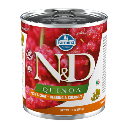 N&D Dog Quinoa Herring Coconut 285g Mokra Karma Dla Psa Skóra i Sierść Śledź Z Kokosem 