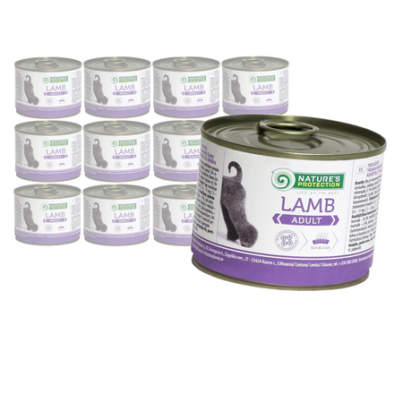 Nature's Protection Adult Lamb 12x200g Mokra Karma Dla Psa z Jagnięciną