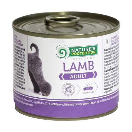 Nature's Protection Adult Lamb 200g Mokra Karma Dla Psa z Jagnięciną