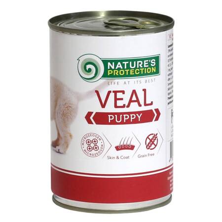 Nature's Protection Puppy Veal 400g Mokra Karma Dla Szczeniąt z Cielęciną