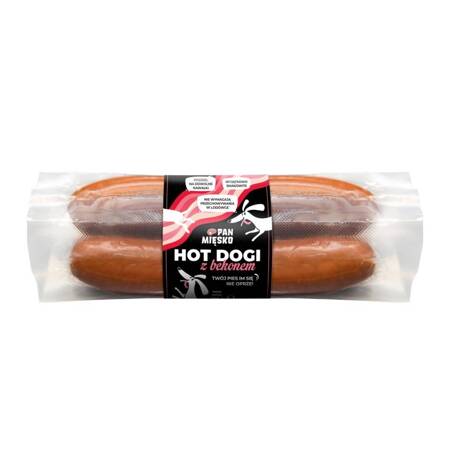 Pan Mięsko Przysmak Dla Psa Hot Dogi Z Bekonem (4sztuki) 220g