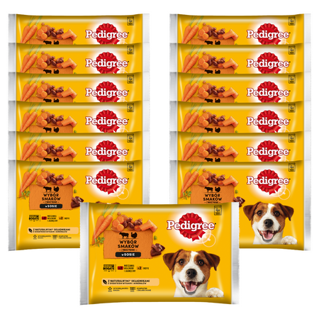 Pedigree Adult Wybór Smaków 13x400g Mokra Karma Dla Psa Wołowina Jagnięcina Indyk w Sosie