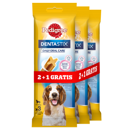 Pedigree DentaStix 3x77g Przysmak Dentystyczny Dla Psów Średnich Ras