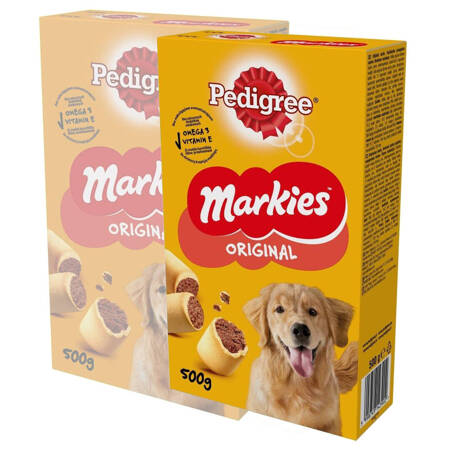 Pedigree Markies 2x500g Przysmak Dla Psa Kruche Ciasteczka Z Kością Szpikową