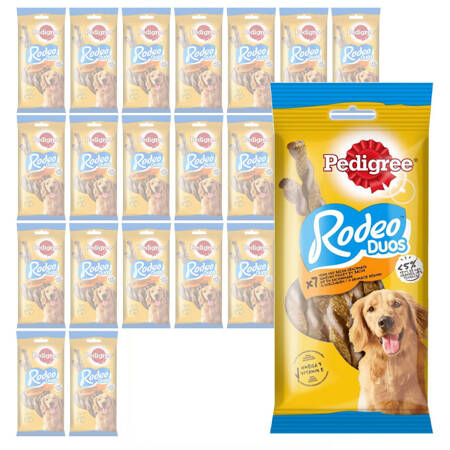 Pedigree Rodeo Duos 24x123g Przysmak Dla Dorosłych Psów o Smaku Kurczaka i Bekonu