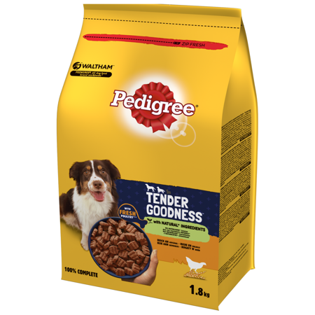 Pedigree Tender Goodness Półwilgotna Karma Pełnoporcjowa Dla Psów Bogata W Drób 1,8kg