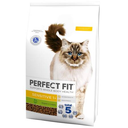 Perfect Fit Sensitive 1+ z Indykiem 7kg Sucha Karma Dla Wrażliwych Dorosłych Kotów