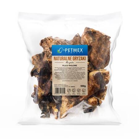 Petmex Płuco Wołowe 500g Gryzak Naturalny Przysmak Dla Psa