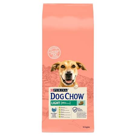 Purina Dog Chow Adult Light z Indykiem 14kg Sucha Karma Dla Dorosłych Psów