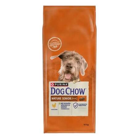 Purina Dog Chow Mature Senior 14kg Sucha Karma Dla Starszych Psów z Kurczakiem