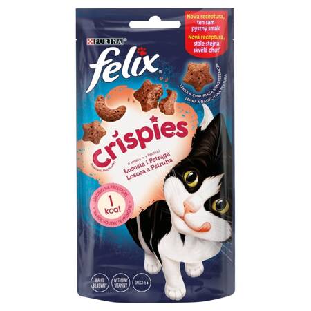 Purina Felix Crispies Przysmak Dla Kota O Smaku Łososia I Pstrąga 45g