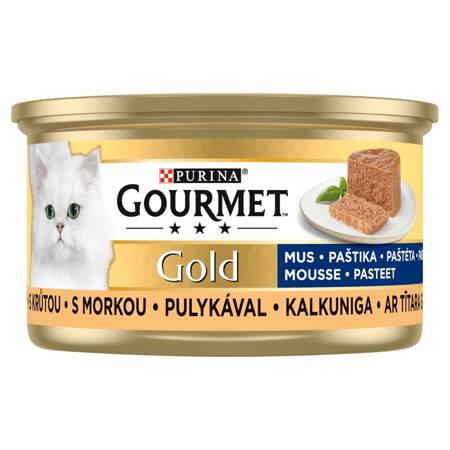 Purina Gourmet Gold Karma Dla Kotów Mus Z Indykiem 85g