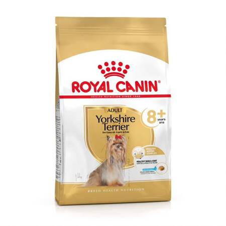 ROYAL CANIN Breed Health Nutrition ADULT 8+ YORKSHIRE TERRIER 1.5kg sucha karma dla yorka po 8 roku życia