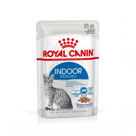 ROYAL CANIN Indoor Sterilised Karma Mokra Dla Kotów Sterylizowanych Galaretka 85g