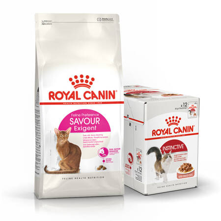 Royal Canin Exigent Savour 10kg + Instinctive 12x85g GRATIS Sucha i Mokra Karma Dla Wybrednych Dorosłych Kotów