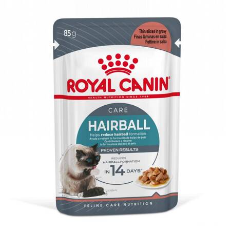 Royal Canin Hairball Care 85g Mokra Karma Dla Kotów Dorosłych w Sosie Eliminacja Kul Włosowych