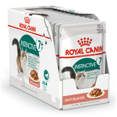Royal Canin Instinctive +7 Karma Mokra W Sosie Dla Kotów Starszych, Wybrednych 12x85g