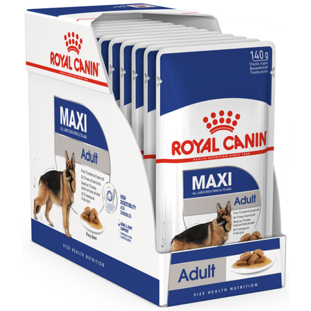 Royal Canin Maxi Adult Karma Mokra W Sosie Dla Psów Dorosłych Ras Dużych 10x140g