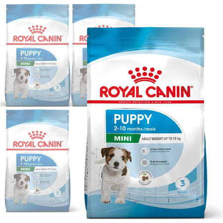 Royal Canin Mini Puppy 4x800g Karma Sucha Dla Szczeniąt Od 2 Do 10 Miesiąca Życia, Ras Małych