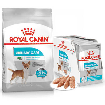 Royal Canin Mini Urinary Care Karma Sucha 3kg + Pasztet 12x85g Dla Psów Ras Małych Ochrona Dolnych Dróg Moczowych