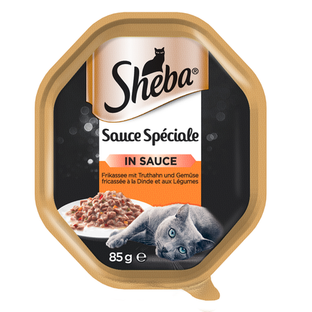 SHEBA Sauce Speciale 85g z Indykiem i Warzywami - mokra karma w sosie