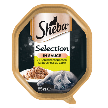 SHEBA Selection 85g z Królikiem - mokra karma dla kotów w sosie