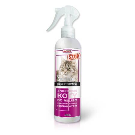 SUPER BENEK strong spray STOP-KOT 400ml preparat zniechęcający dla kotów