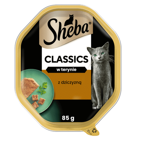 Sheba Classics Tacka 85g Mokra Karma Pełnoporcjowa Dla Kota Z Dziczyzną W Terynie