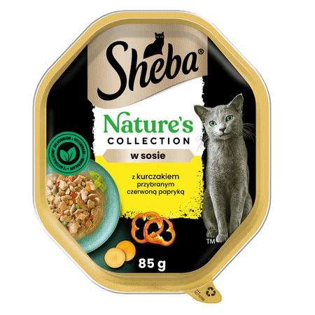 Sheba Nature's Collection 85g Z Kurczakiem I Czerwoną Papryką W Sosie Mokra Karma Dla Dorosłych Kotów