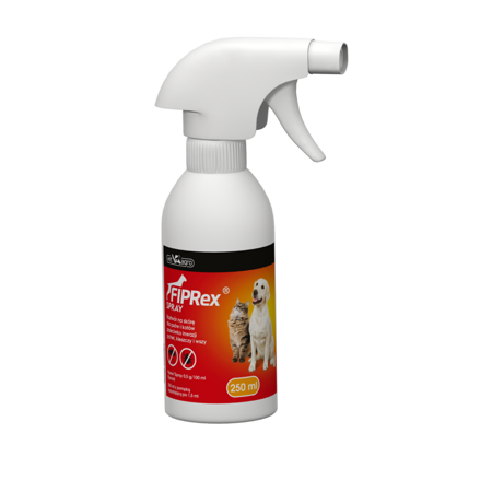 Spray Usuwający Kleszcze Pchły dla Psów Kotów FIPREX 250ml