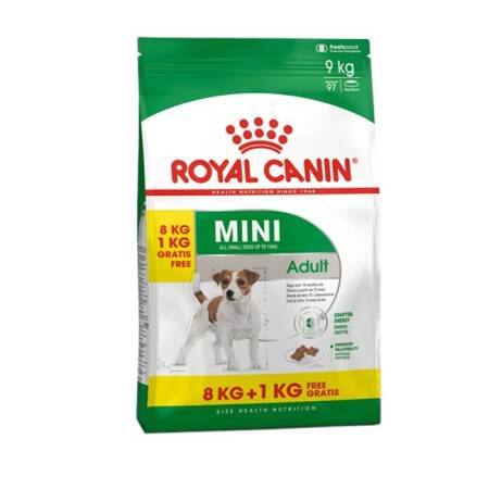 Sucha Karma Dla Psa Royal Canin Mini SHN 9kg (8kg+1kg Gratis)
