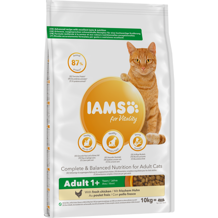 Sucha Karma Iams for Vitality Dla Dorosłych Kotów Ze Świeżym Kurczakiem 10kg