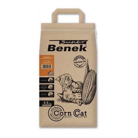 Super Benek Corn Cat Żwirek Kukurydziany Zbrylający Uniwersalny Dla Kota Gryzoni Ptaków 7L