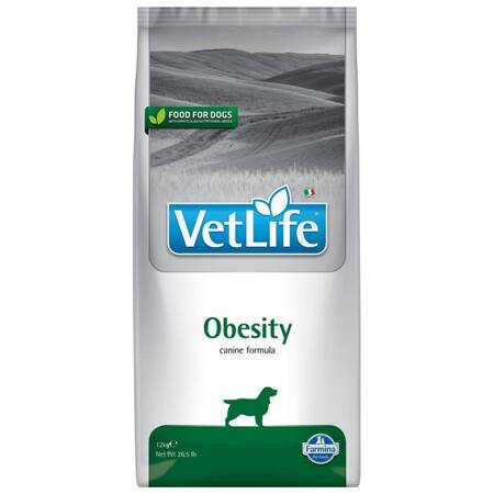 Vet Life OBESITY DOG 12kg Sucha psa dla kota z nadwagą