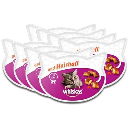WHISKAS Anti-hairball 8x 50g - odkłaczający przysmak dla kota