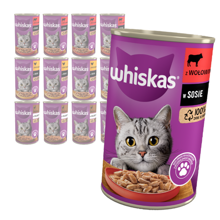 Whiskas Adult Mix Smaków 12x400g Mokra Karma Dla Dorosłych Kotów