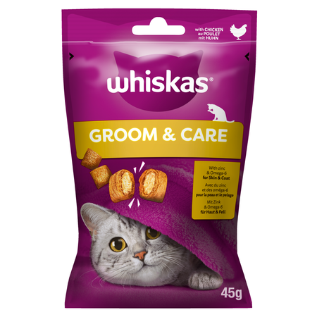 Whiskas Zdrowy Blask Przysmak Dla Kota Ciastka Z Kurczakiem 2x45g