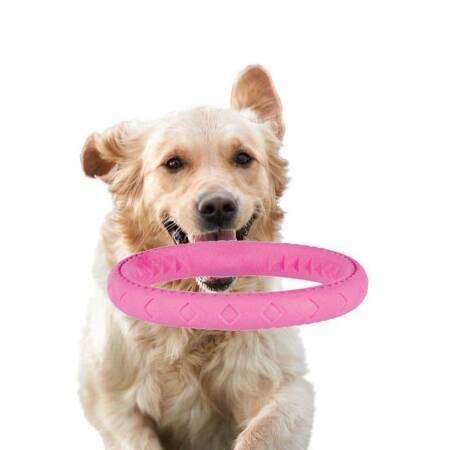 Zabawka Pływająca Obręcz Frisbee dla Psa Trixie Różowa 25cm
