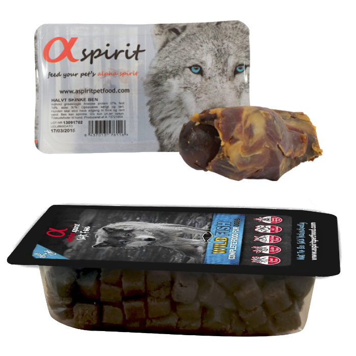 Alpha Spirit Wild Fish Sucha Miękka Karma Dla Psa 200g + Połowa Suszonej Nogi Wieprzowej Z Szynki Hiszpańskiej