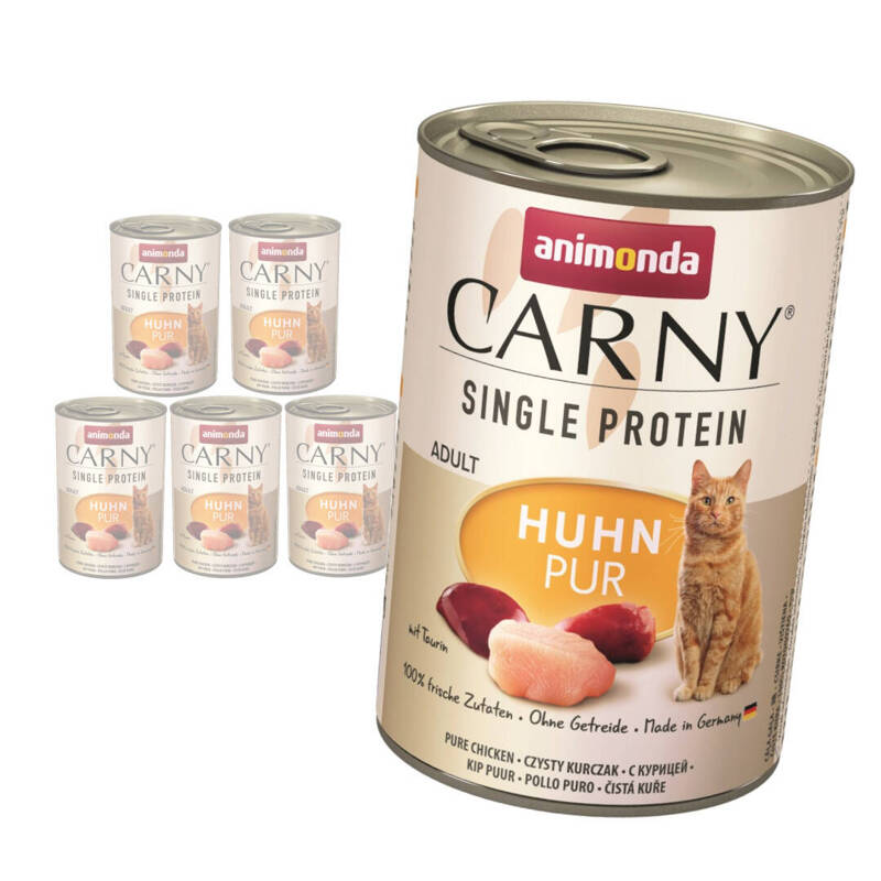 Animonda Carny Single Protein 6x400g Mokra Karma Dla Kota Czysty Kurczak