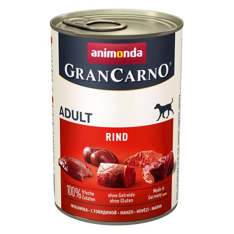 Animonda GranCarno Adult 400g Mokra Karma Dla Psa z Wołowiną