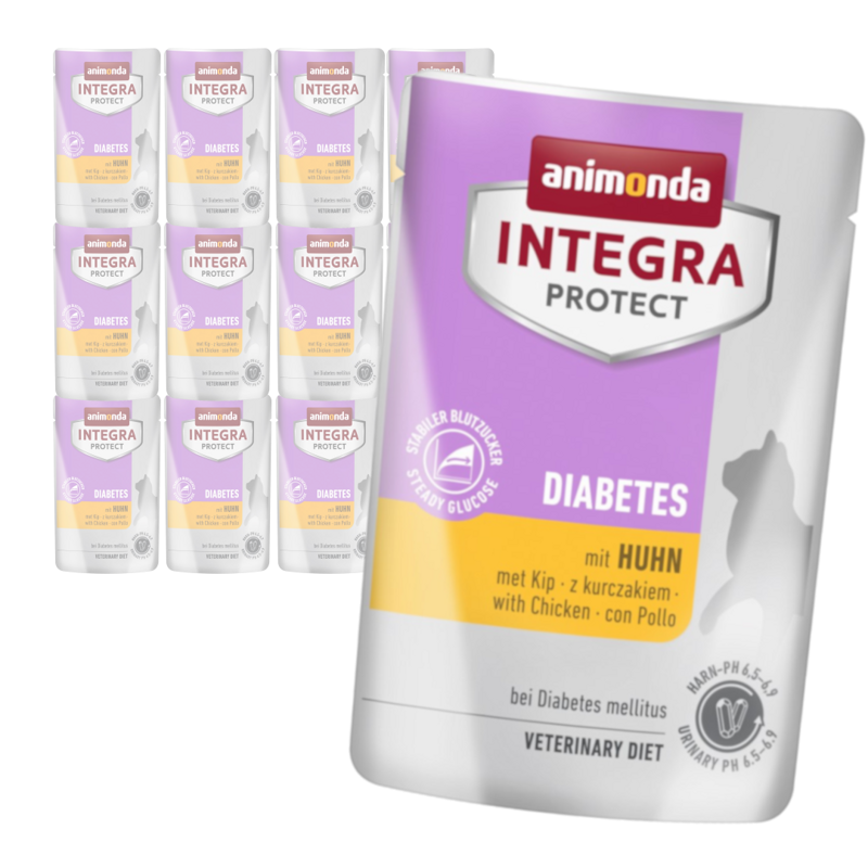 Animonda Integra Protect Diabetes 12x85g Mokra Karma Dla Kota Z Cukrzycą Kurczak