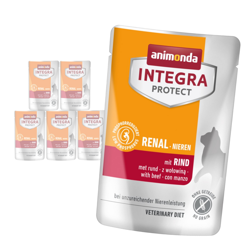 Animonda Integra Protect Renal 6x85g Mokra Karma Dla Kota Na Chore Nerki Z Wołowiną