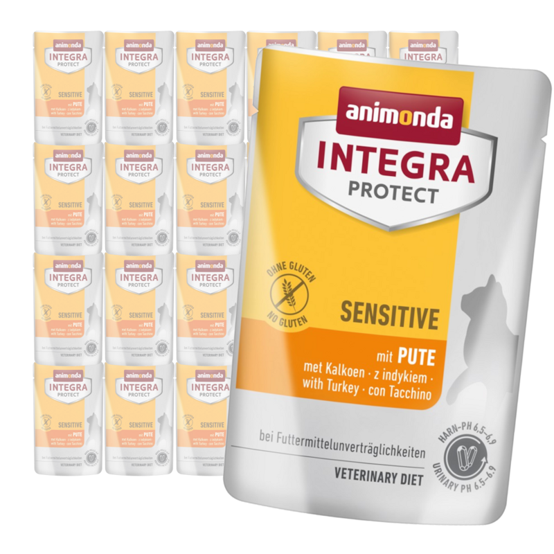 Animonda Integra Protect Sensitive 24x85g Mokra Karma Dla Kota Z Nadwrażliwością Pokarmową Indyk