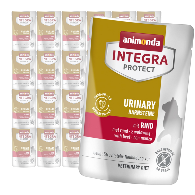 Animonda Integra Protect Urinary 24x85g Mokra Karma Dla Kota Na Kamienie Nerkowe Z Wołowiną