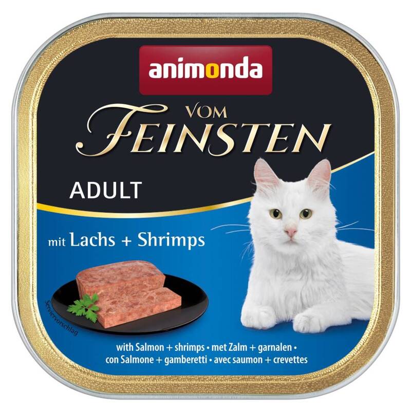 Animonda Vom Feinsten Adult 100g Mokra Karma dla Kota z Łososiem i Krewetkami